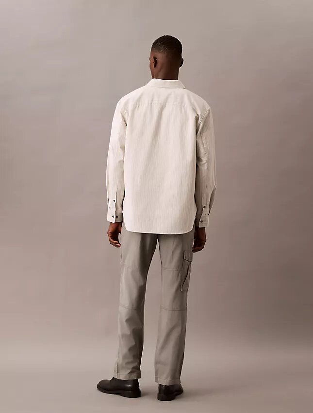 Pantalon cargo à jambes droites en mélange de lyocell, délavé Pantalon cargo à jambes droites en mélange de lyocell, délavé
