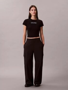 Pantalon cargo à jambes larges pour les trajets quotidiens