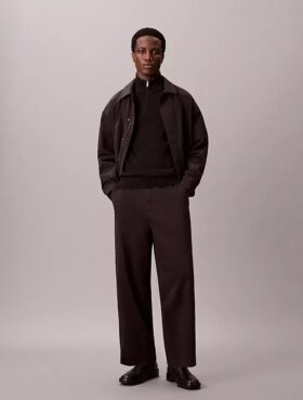 Pantalon chino ample en sergé de coton Cotton Stretch