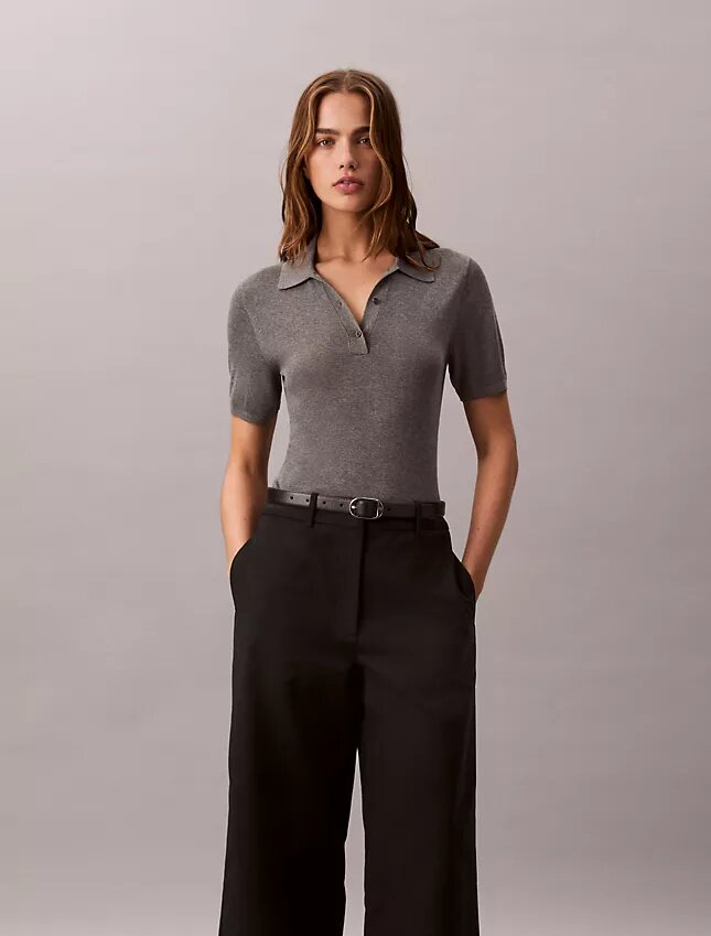 Pantalon chino court à jambes larges Pantalon chino court à jambes larges
