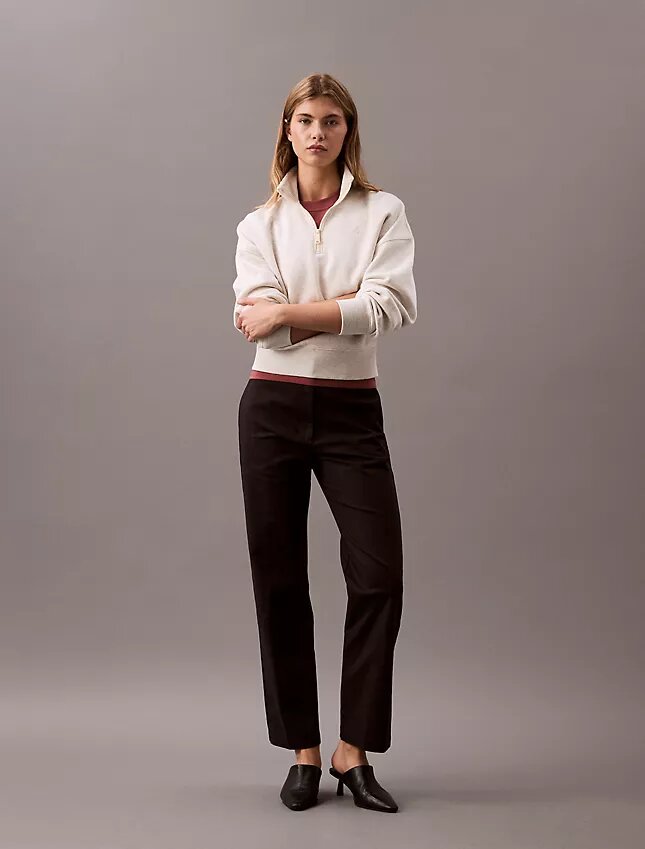 Pantalon chino droit en Cotton Stretch Pantalon chino droit en Cotton Stretch