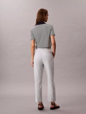 Pantalon chino droit en Cotton Stretch