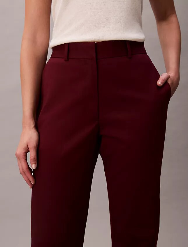 Pantalon chino droit en Cotton Stretch Pantalon chino droit en Cotton Stretch
