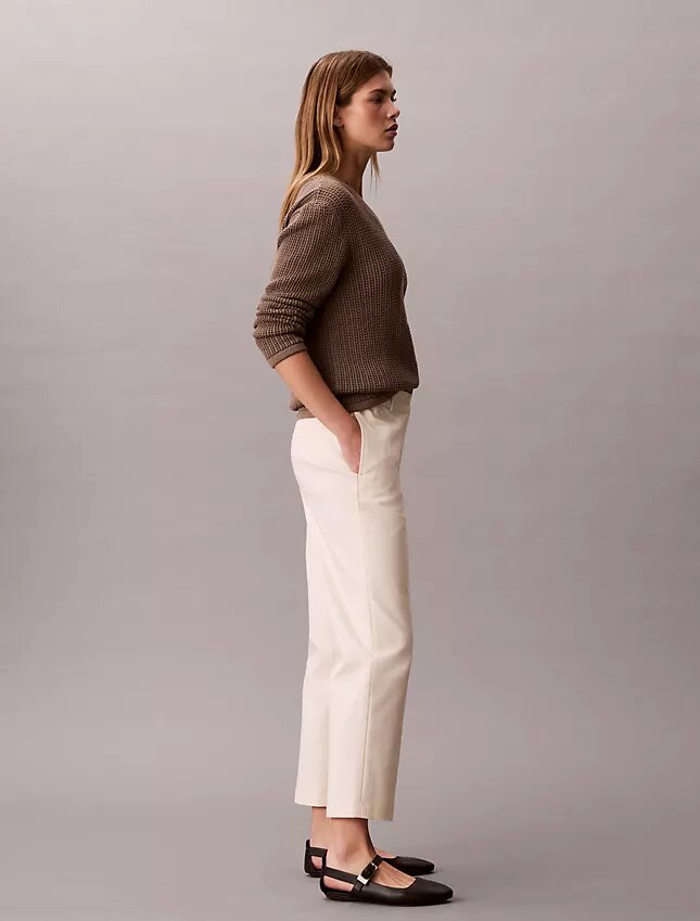 Pantalon chino droit en Cotton Stretch Pantalon chino droit en Cotton Stretch
