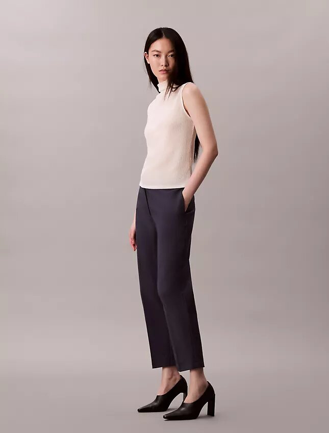 Pantalon chino droit en Cotton Stretch Pantalon chino droit en Cotton Stretch