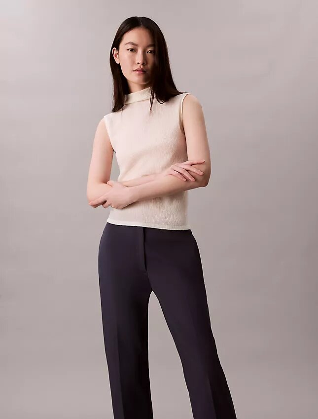 Pantalon chino droit en Cotton Stretch Pantalon chino droit en Cotton Stretch