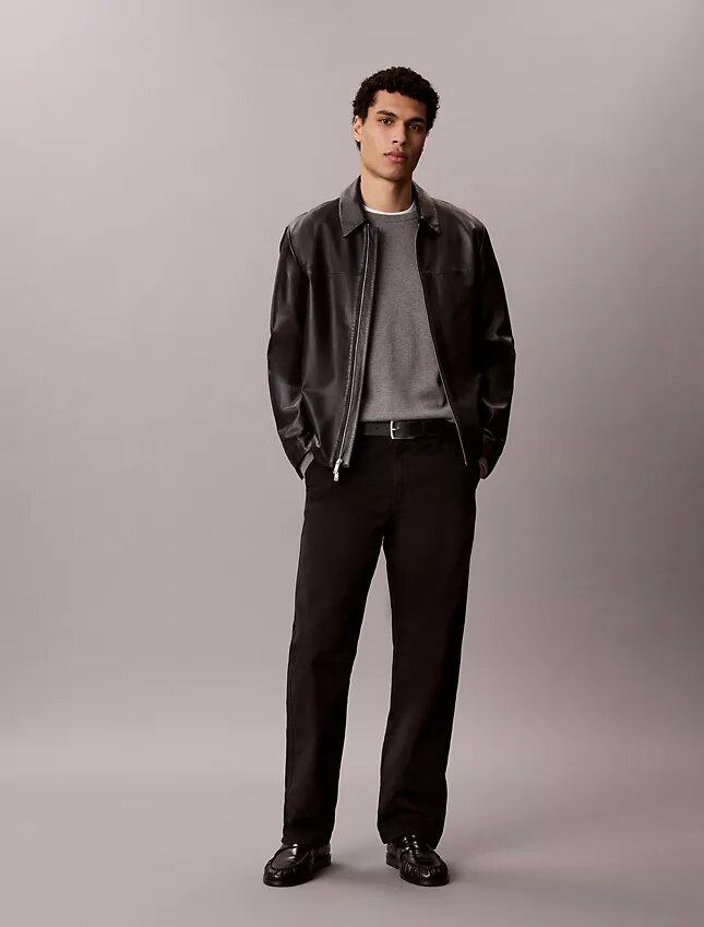 Pantalon chino droit en Cotton Stretch 90S Pantalon chino droit en Cotton Stretch 90S