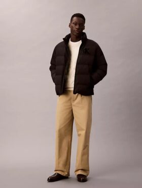 Pantalon chino droit à plis style années 90