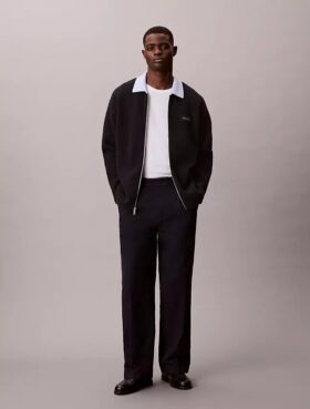 Pantalon chino droit à plis style années 90