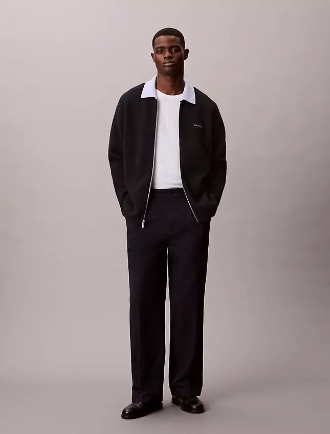 Pantalon chino droit à plis style années 90 Pantalon chino droit à plis style années 90