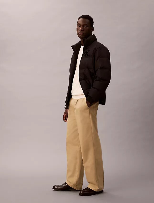 Pantalon chino droit à plis style années 90 Pantalon chino droit à plis style années 90
