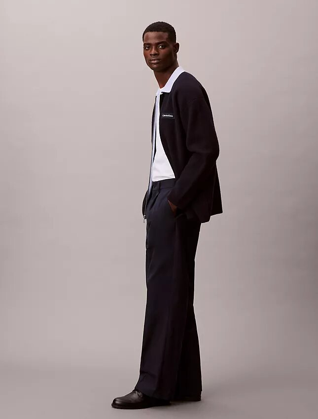 Pantalon chino droit à plis style années 90 Pantalon chino droit à plis style années 90