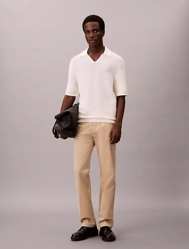 Pantalon chino droit standard Pantalon chino droit standard