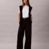 Pantalon chino en Cotton Stretch à jambes larges Pantalon chino en Cotton Stretch à jambes larges