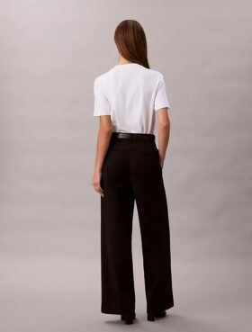 Pantalon chino en Cotton Stretch à jambes larges