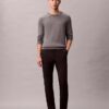 Pantalon chino slim en satin de coton Pantalon chino slim en satin de coton