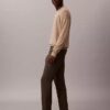 Pantalon chino slim en satin de coton Pantalon chino slim en satin de coton