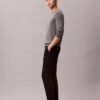 Pantalon chino slim en satin de coton Pantalon chino slim en satin de coton