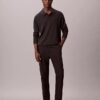 Pantalon chino slim fuselé en satin de coton Pantalon chino slim fuselé en satin de coton
