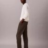 Pantalon chino slim fuselé en satin de coton Pantalon chino slim fuselé en satin de coton