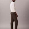 Pantalon chino slim fuselé en satin de coton Pantalon chino slim fuselé en satin de coton