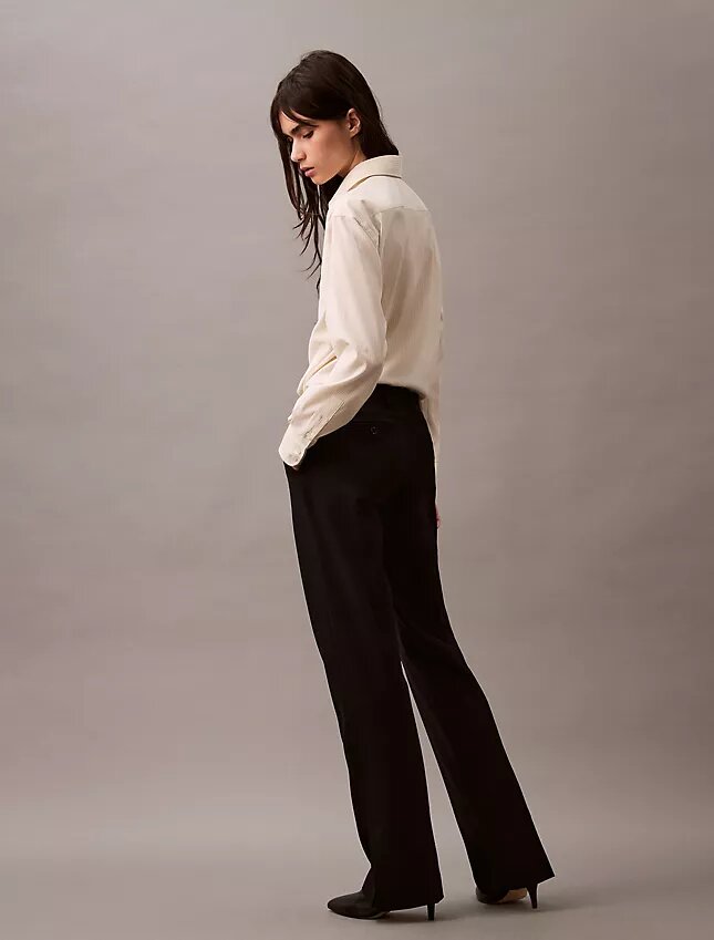 Pantalon classique en gabardine de laine Pantalon classique en gabardine de laine
