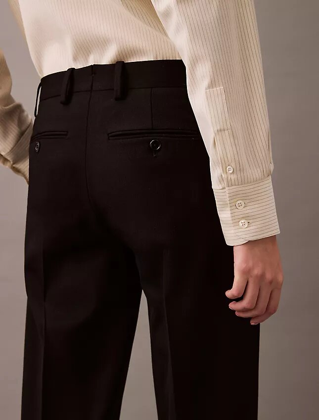 Pantalon classique en gabardine de laine Pantalon classique en gabardine de laine