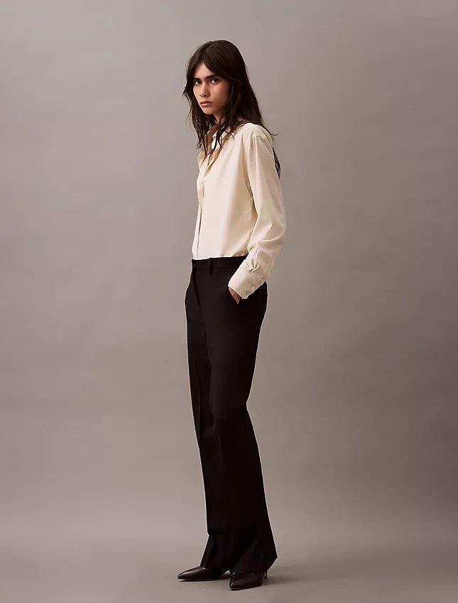 Pantalon classique en gabardine de laine Pantalon classique en gabardine de laine