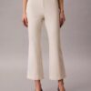 Pantalon court évasé en ponte Pantalon court évasé en ponte