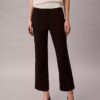 Pantalon court évasé en ponte Pantalon court évasé en ponte