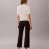 Pantalon court évasé en ponte Pantalon court évasé en ponte