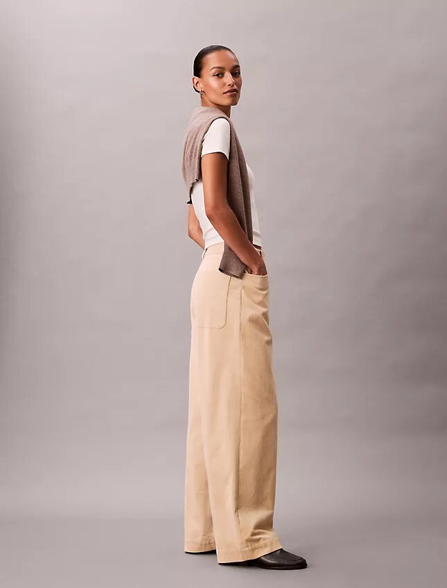 Pantalon décontracté en velours côtelé Pantalon décontracté en velours côtelé