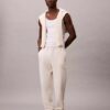 Pantalon de jogging avec patch Monogram en molleton Pantalon de jogging avec patch Monogram en molleton