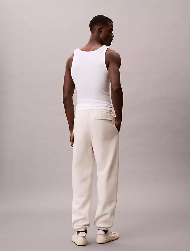 Pantalon de jogging avec patch Monogram en molleton Pantalon de jogging avec patch Monogram en molleton