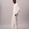 Pantalon de jogging avec patch Monogram en molleton Pantalon de jogging avec patch Monogram en molleton