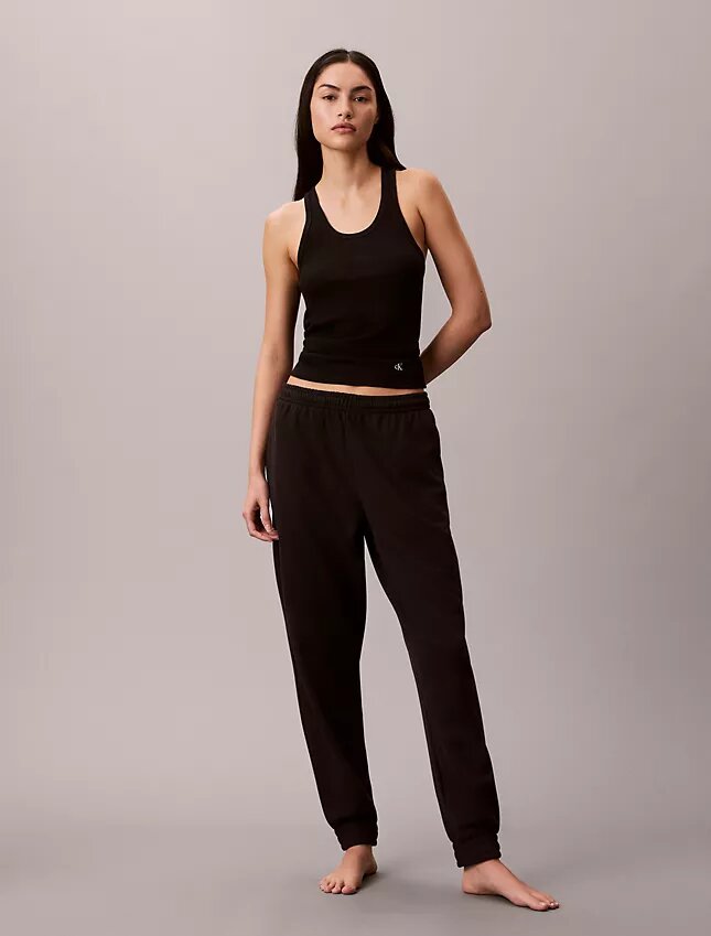 Pantalon de jogging de nuit en coton éponge mélangé Pantalon de jogging de nuit en coton éponge mélangé