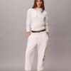 Pantalon de jogging en molleton avec logo imprimé Pantalon de jogging en molleton avec logo imprimé