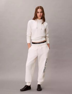 Pantalon de jogging en molleton avec logo imprimé