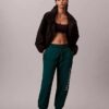 Pantalon de jogging en molleton avec logo imprimé Pantalon de jogging en molleton avec logo imprimé