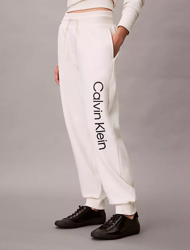 Pantalon de jogging en molleton avec logo imprimé Pantalon de jogging en molleton avec logo imprimé
