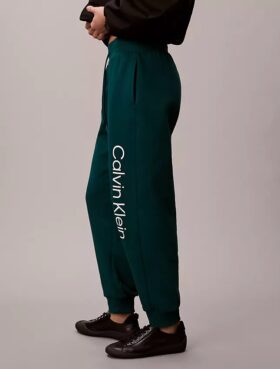 Pantalon de jogging en molleton avec logo imprimé