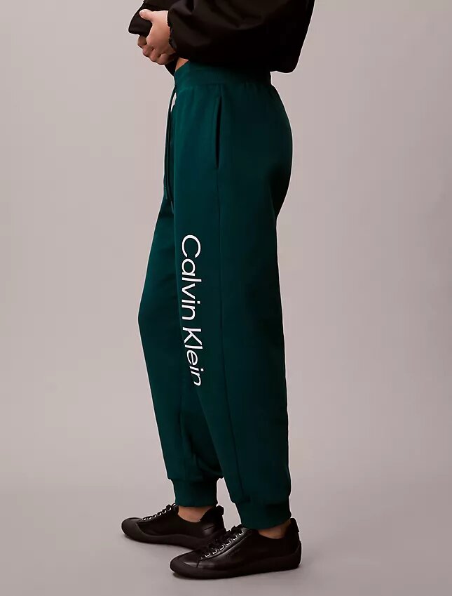 Pantalon de jogging en molleton avec logo imprimé Pantalon de jogging en molleton avec logo imprimé