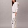 Pantalon de jogging en molleton avec logo imprimé Pantalon de jogging en molleton avec logo imprimé