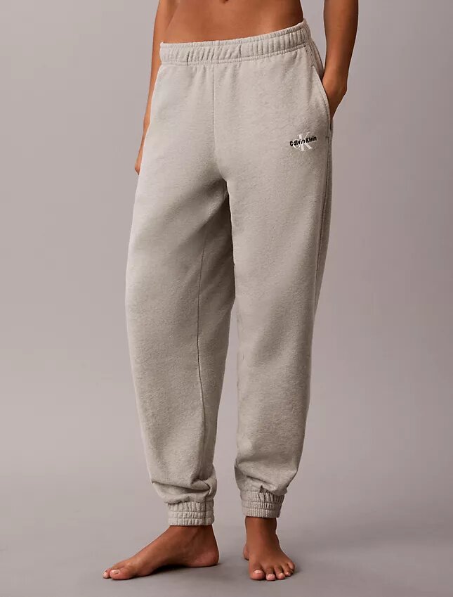 Pantalon de jogging en molleton de coton mélangé Pantalon de jogging en molleton de coton mélangé
