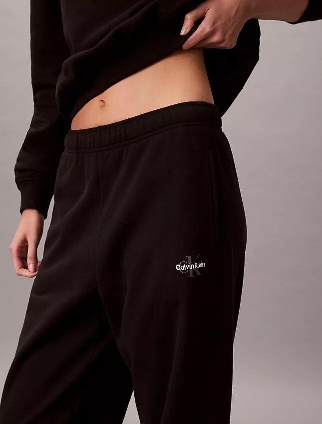 Pantalon de jogging en molleton de coton mélangé Pantalon de jogging en molleton de coton mélangé