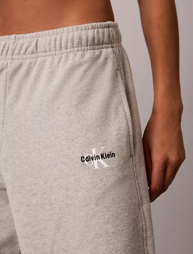Pantalon de jogging en molleton de coton mélangé Pantalon de jogging en molleton de coton mélangé
