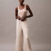 Pantalon de nuit en satin à jambes larges Pantalon de nuit en satin à jambes larges