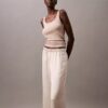Pantalon de nuit en satin à jambes larges Pantalon de nuit en satin à jambes larges