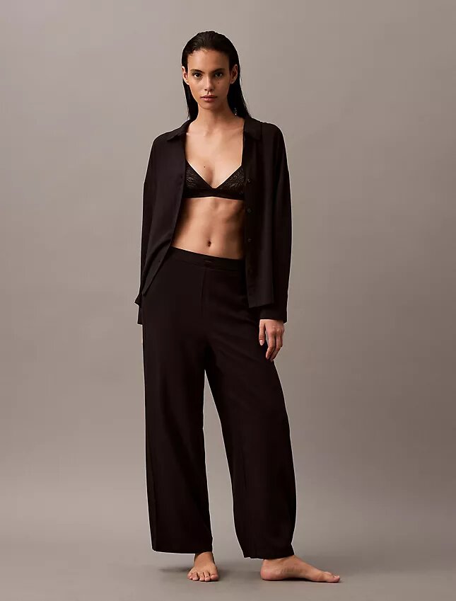 Pantalon de nuit en viscose tissée Pantalon de nuit en viscose tissée
