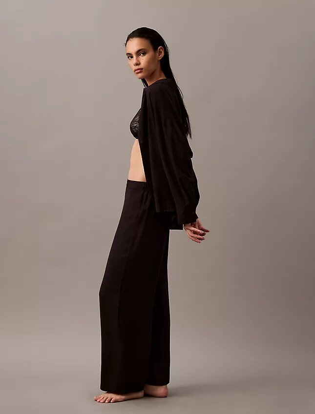Pantalon de nuit en viscose tissée Pantalon de nuit en viscose tissée